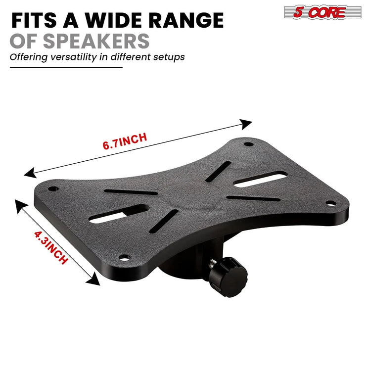 5 Core Speaker Stand Pair Height Adjustable 54" Heavy Duty PA DJ Tripod Studio Monitor Stands - HONORABLE VETERANS SOLUTIONS