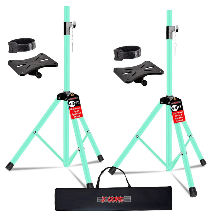 5 Core Speaker Stand Pair Height Adjustable 54" Heavy Duty PA DJ Tripod Studio Monitor Stands - HONORABLE VETERANS SOLUTIONS
