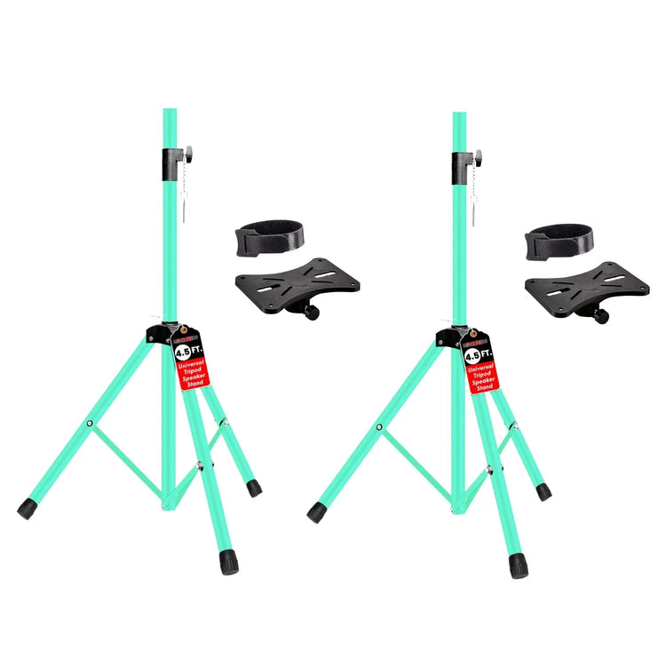 5 Core Speaker Stand Pair Height Adjustable 54" Heavy Duty PA DJ Tripod Studio Monitor Stands - HONORABLE VETERANS SOLUTIONS