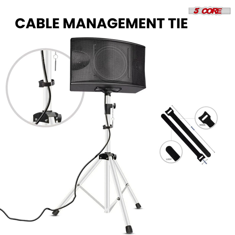5 Core Speaker Stand Pair Height Adjustable 72" Heavy Duty PA DJ Tripod Studio Monitor Stands - HONORABLE VETERANS SOLUTIONS