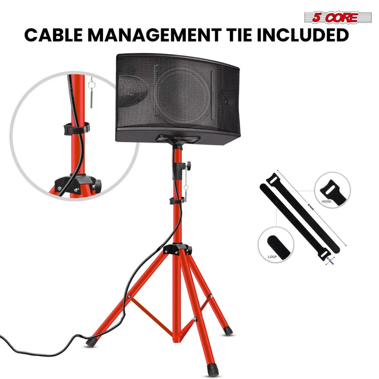 5 Core Speaker Stand Pair Height Adjustable 72" Heavy Duty PA DJ Tripod Studio Monitor Stands - HONORABLE VETERANS SOLUTIONS