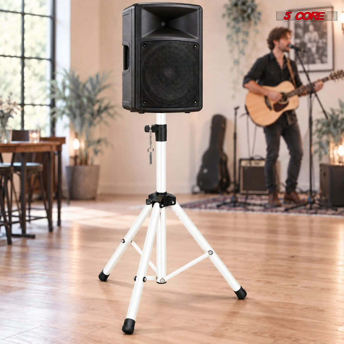 5 Core Speaker Stand Pair Height Adjustable 72" Heavy Duty PA DJ Tripod Studio Monitor Stands - HONORABLE VETERANS SOLUTIONS