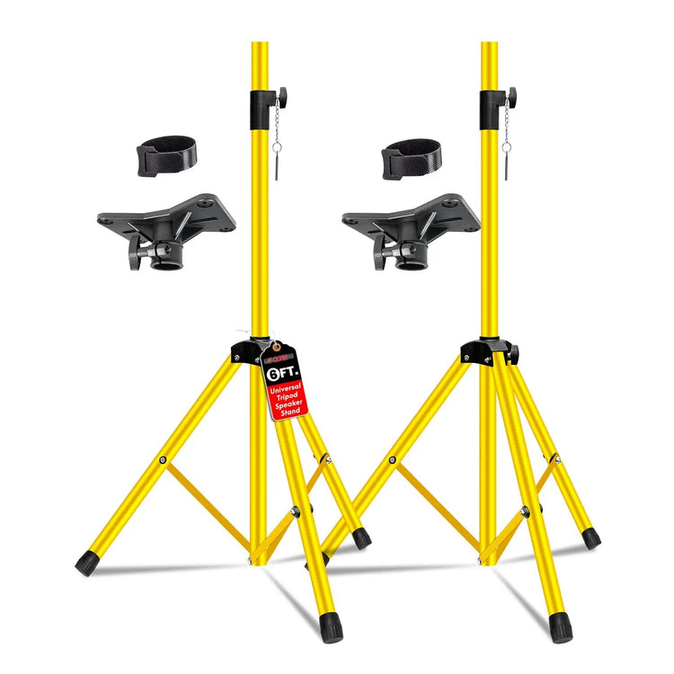 5 Core Speaker Stand Pair Height Adjustable PA DJ Tripod Studio Monitor Stands w 35mm Insert - HONORABLE VETERANS SOLUTIONS