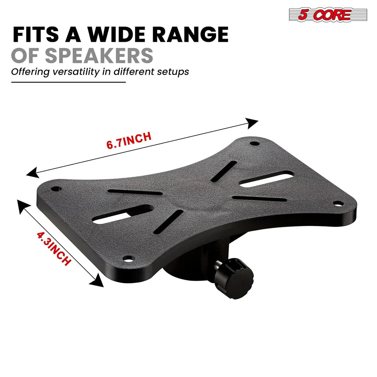 5 Core Speaker Stand Tripod Heavy Duty Adjustable 48" Universal Mount for PA DJ Studio - HONORABLE VETERANS SOLUTIONS