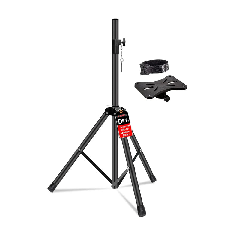 5 Core Speaker Stand Tripod Heavy Duty Adjustable 48" Universal Mount for PA DJ Studio - HONORABLE VETERANS SOLUTIONS
