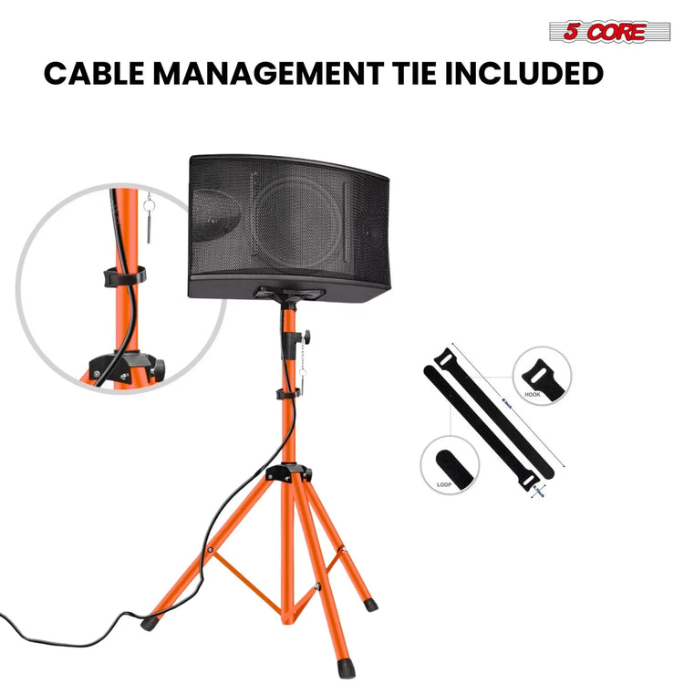 5 Core Speaker Stand Tripod Heavy Duty Adjustable 72" Universal Mount for PA DJ Studio - HONORABLE VETERANS SOLUTIONS