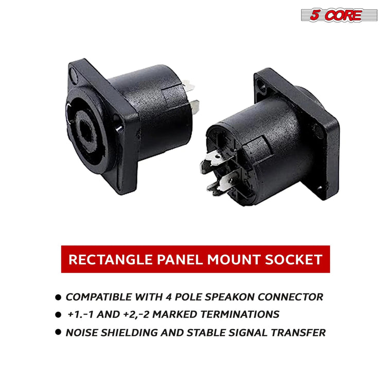 5 Core Speakon Adapter High Quality Audio Jack Male Audio Pin Speaker Adapter Connector - HONORABLE VETERANS SOLUTIONS