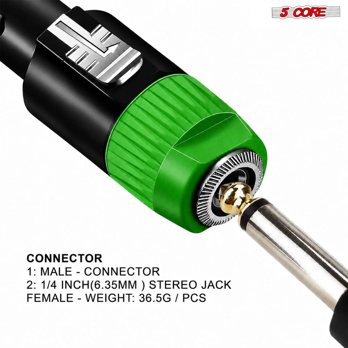 5 Core Speakon Adapter High Quality Audio Jack Male Audio Pin Speaker Adapter Connector - HONORABLE VETERANS SOLUTIONS