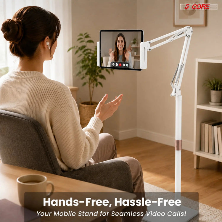 5 Core Tablet Floor Stand 360° Rotatable Adjustable Overhead Universal Bed Phone iPad Stand - HONORABLE VETERANS SOLUTIONS