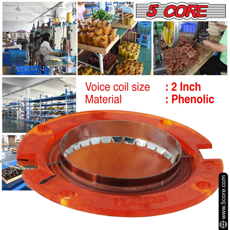 5Core 20x 2" Replacement Phenolic Tweeter Diaphragm Voice Coil High Pitch Horn - HONORABLE VETERANS SOLUTIONS