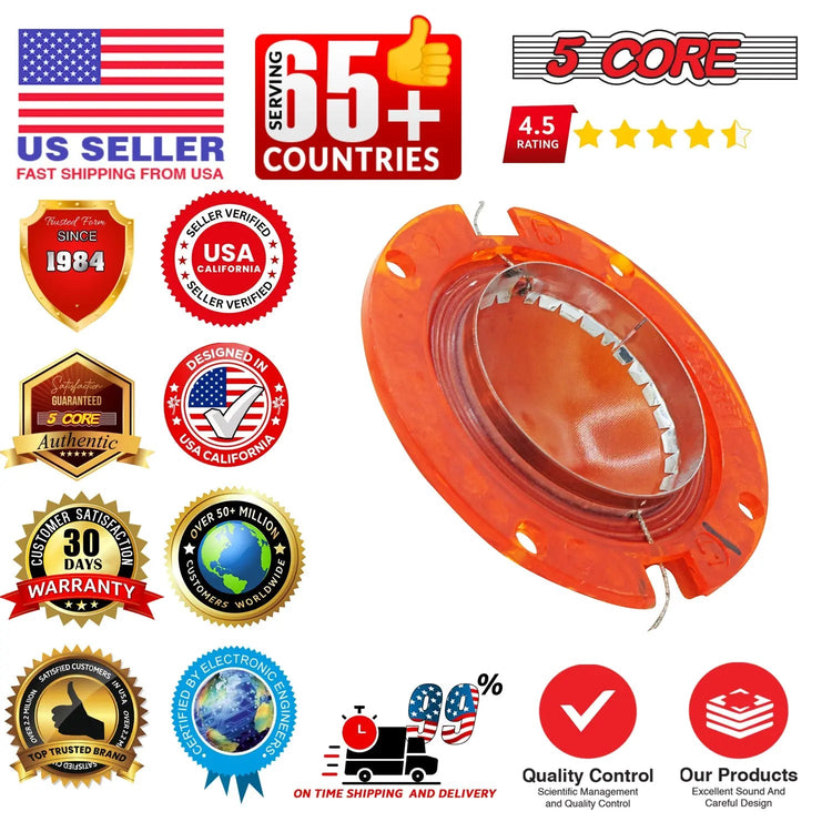 5Core 20x 2" Replacement Phenolic Tweeter Diaphragm Voice Coil High Pitch Horn - HONORABLE VETERANS SOLUTIONS
