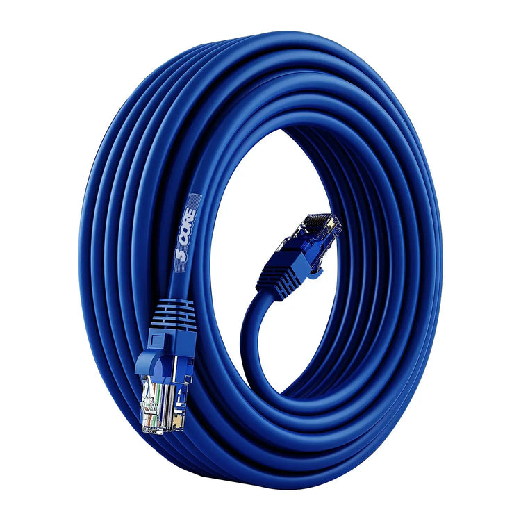 5Core Ethernet Cable High Speed Cat6 Network Cord RJ45 Fastest LAN Extension Cable Para Internet - HONORABLE VETERANS SOLUTIONS