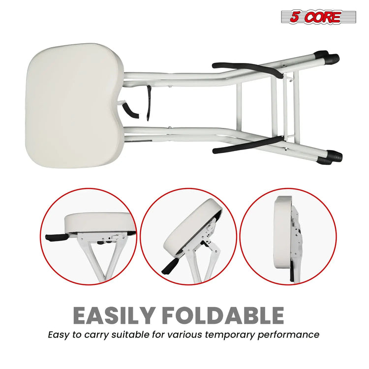 5Core Guitar Stool 3.15" Padded Chair Foldable Heavy Duty Music Seat Built in Foot Rest Guitar Stand - HONORABLE VETERANS SOLUTIONS