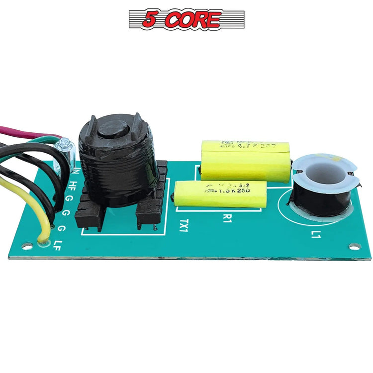 5Core Professional 2 Way Passive Crossover Network High Performance & Low Resistance Air Core Coil - HONORABLE VETERANS SOLUTIONS