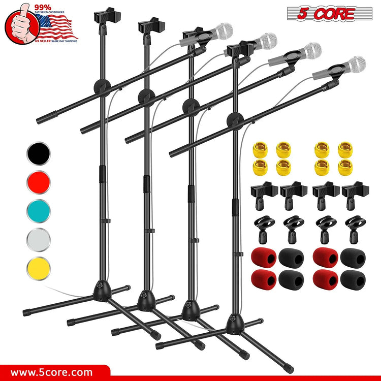 5Core Tripod Mic Stand Adjustable Heavy Duty Floor Holder Microphone Boom Arm - HONORABLE VETERANS SOLUTIONS