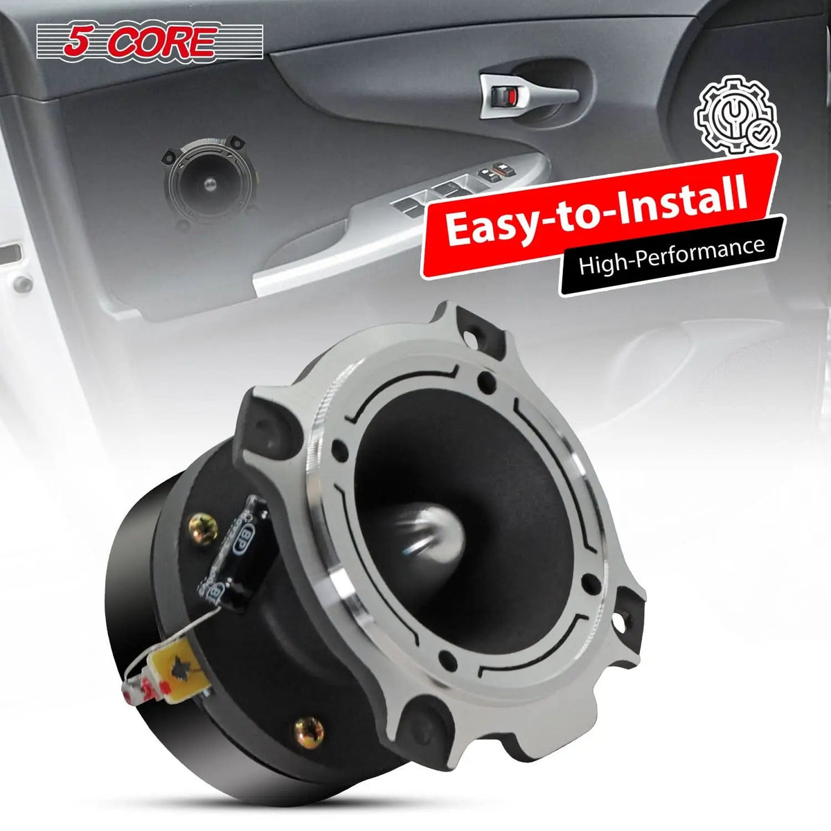 5Core Tweeters Speakers Car Audio Pair 600W Peak 3.5 Inch Super Bullet Tuiters Para Sonido Para Carro - HONORABLE VETERANS SOLUTIONS