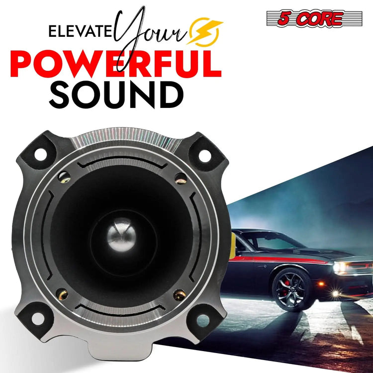 5Core Tweeters Speakers Car Audio Pair 600W Peak 3.5 Inch Super Bullet Tuiters Para Sonido Para Carro - HONORABLE VETERANS SOLUTIONS