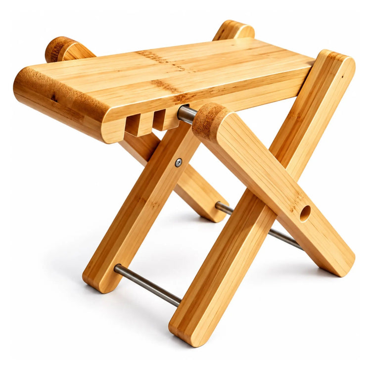 5Core Wooden Guitar Foot Stool 3 Level Adjustable Leg Rest Classical Footrest - HONORABLE VETERANS SOLUTIONS