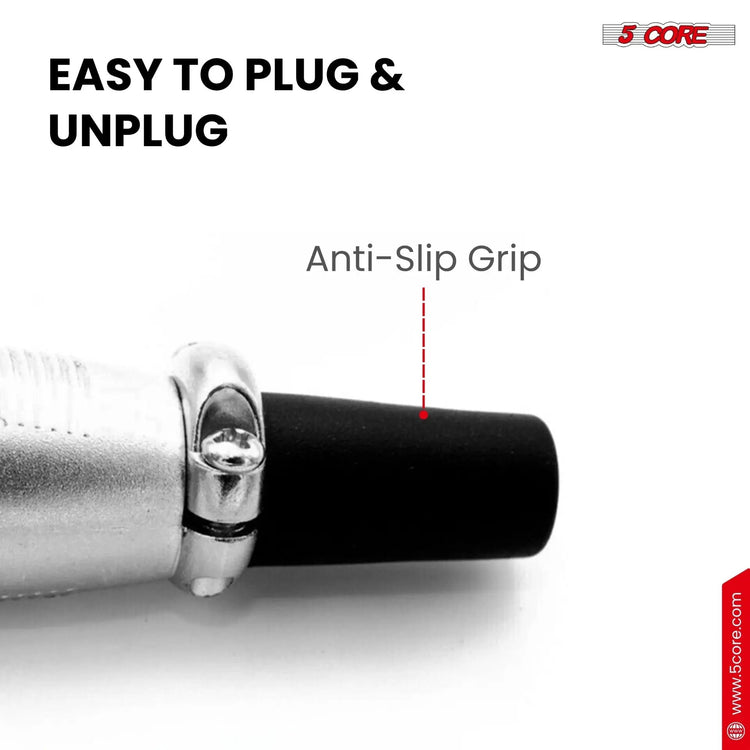 5Core XLR Connector Male Female to 1/4 Audio Jack 3 Pin Secure Mic Plug w Locking Ends - HONORABLE VETERANS SOLUTIONS