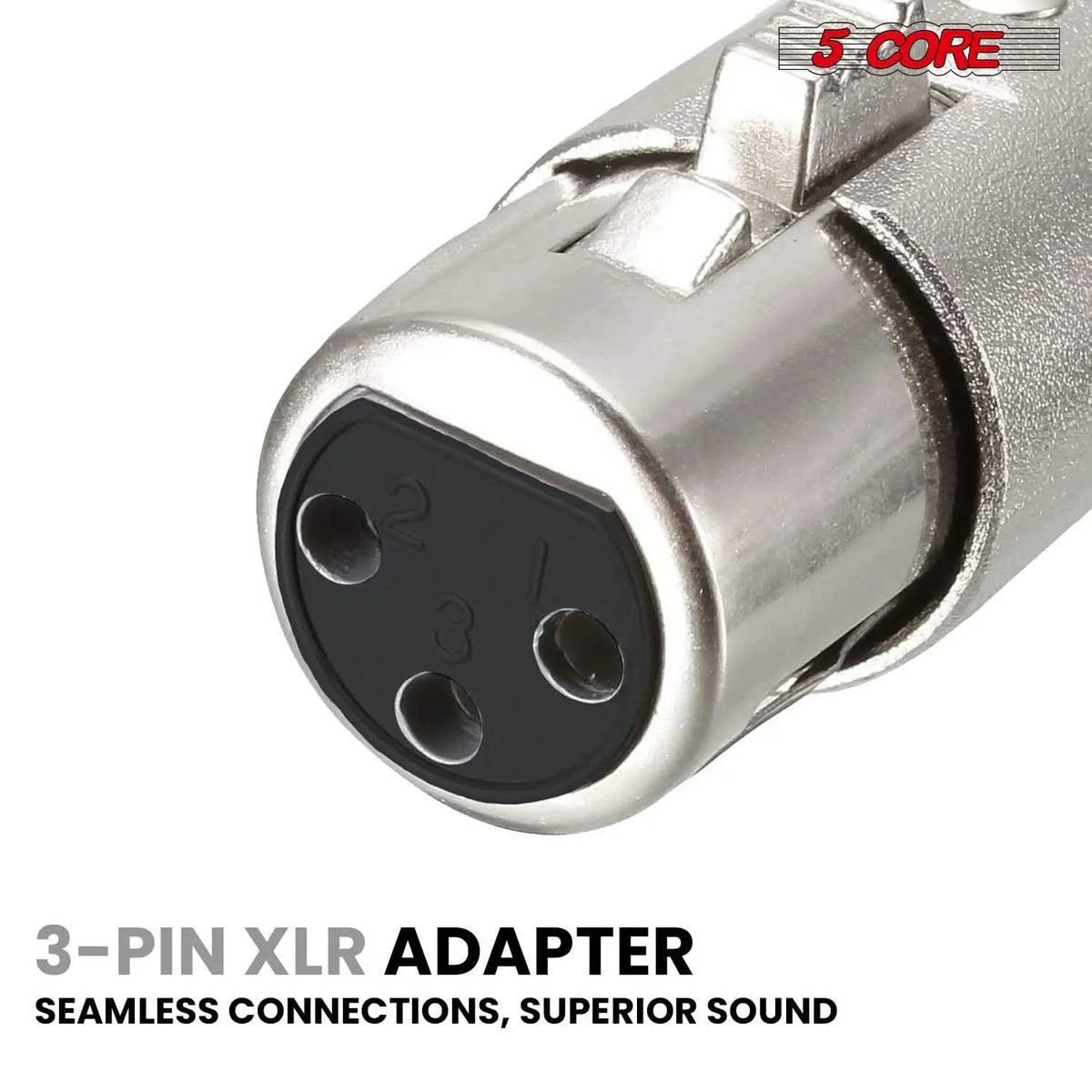 5Core XLR Connector Male Female to 1/4 Audio Jack 3 Pin Secure Mic Plug w Locking Ends - HONORABLE VETERANS SOLUTIONS