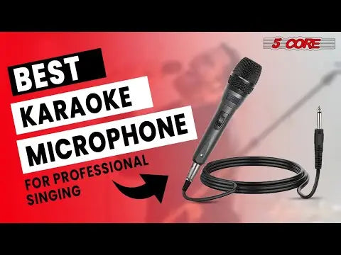 5Core XLR Microphone Dynamic Mic Karaoke Singing Studio Microfono Handheld Mics - HONORABLE VETERANS SOLUTIONS