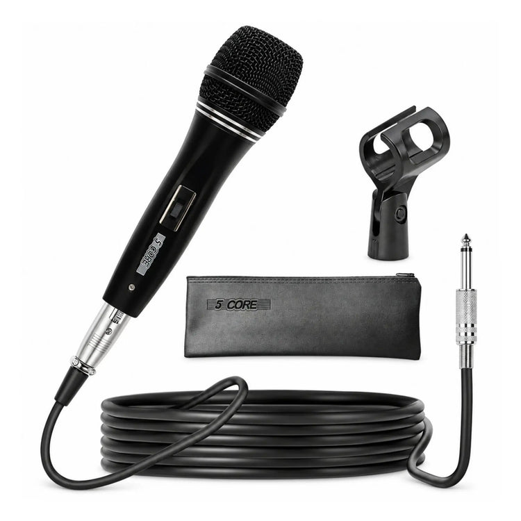 5Core XLR Microphone Dynamic Mic Karaoke Singing Studio Microfono Handheld Mics - HONORABLE VETERANS SOLUTIONS