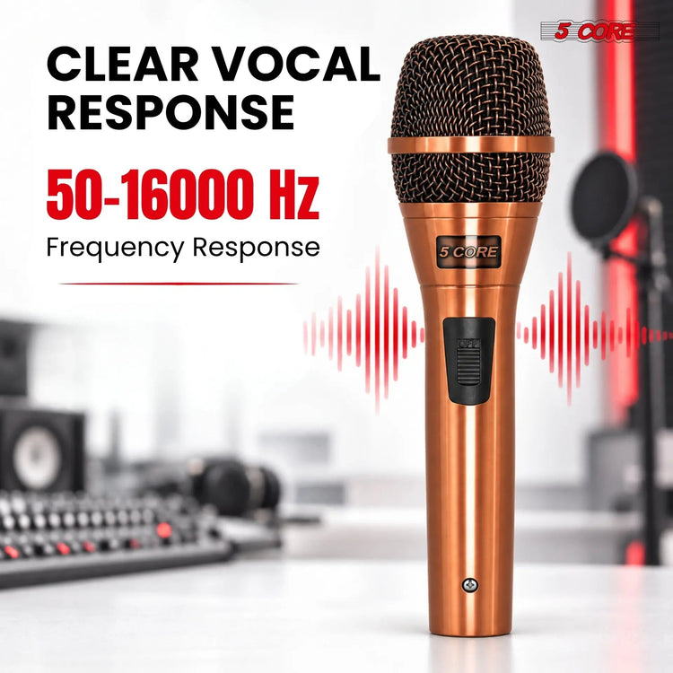 5Core XLR Microphone Dynamic Mic Karaoke Singing Studio Microfono Handheld Mics - HONORABLE VETERANS SOLUTIONS