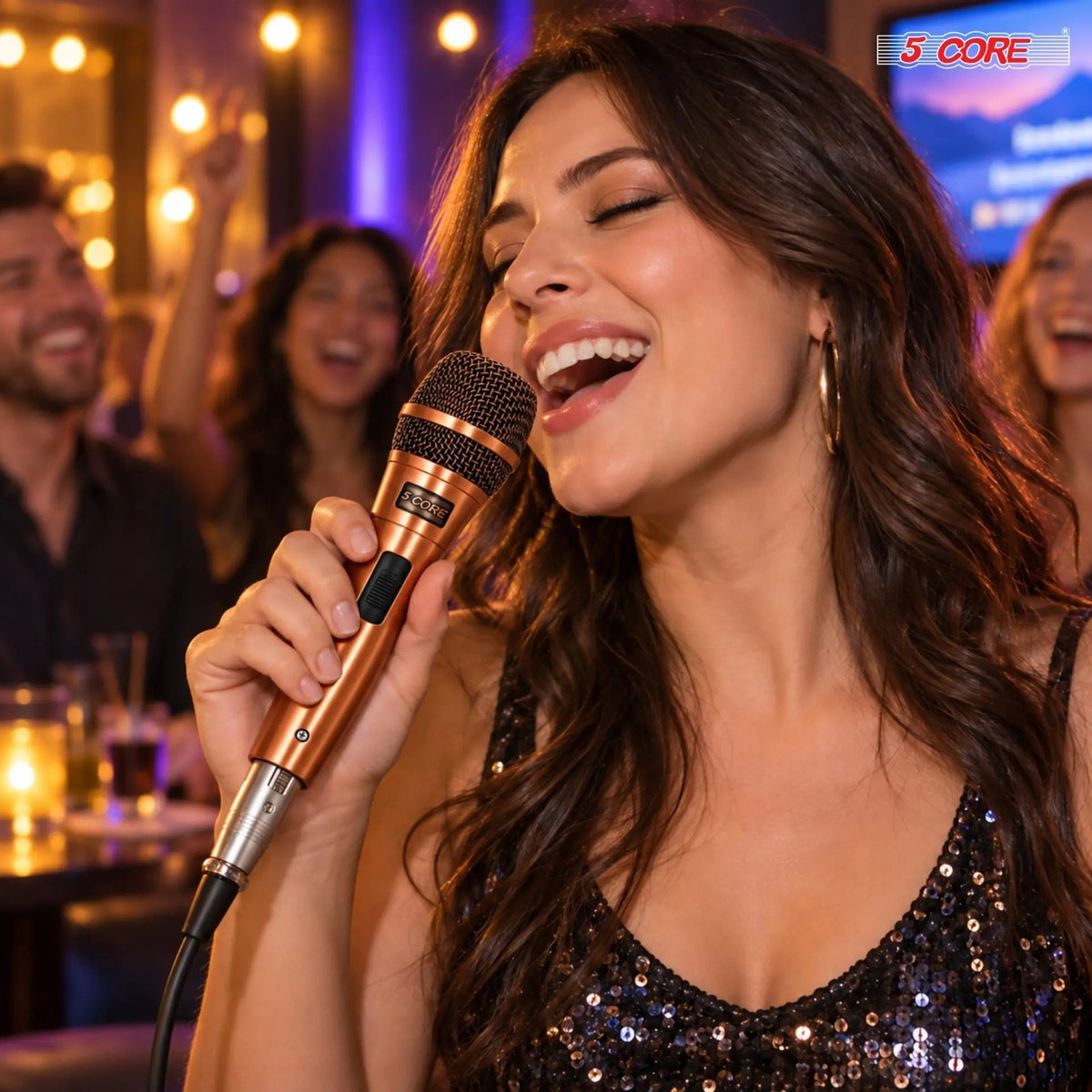 5Core XLR Microphone Dynamic Mic Karaoke Singing Studio Microfono Handheld Mics - HONORABLE VETERANS SOLUTIONS