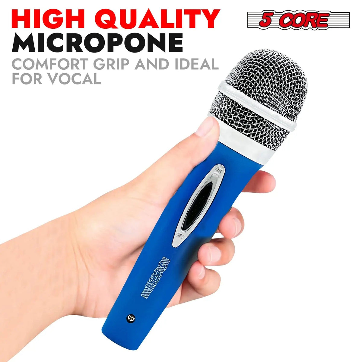 5Core XLR Microphone Dynamic Mic Karaoke Singing Studio Mics Handheld Microfono - HONORABLE VETERANS SOLUTIONS