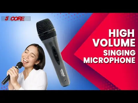 5Core XLR Microphone Dynamic Mic Karaoke Singing Studio Mics Handheld Microfono - HONORABLE VETERANS SOLUTIONS