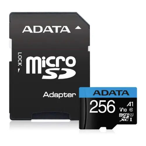 ADATA 256GB Premier MicroSDXC Card with SD Adapter, UHS-I Class 10, A1 App Performance, 85MB/s - HONORABLE VETERANS SOLUTIONS