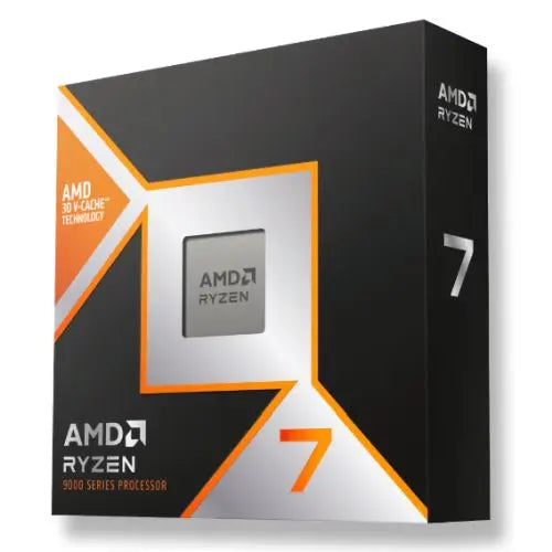 AMD Ryzen 7 9800X3D CPU, AM5, 4.7GHz (5.2 Turbo), 8-Core, 120W, 104MB Cache, 4nm, 9th Gen, Radeon Graphics, NO HEATSINK/FAN - HONORABLE VETERANS SOLUTIONS