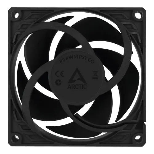 ARCTIC P8 80mm PWM PST CO Case Fan for Continuous Operation, Pressure-Optimised, Dual Ball Bearing, 200-3000 RPM, Black - HONORABLE VETERANS SOLUTIONS