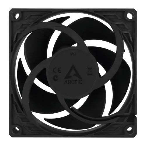 ARCTIC P8 Pressure Optimised 80mm Case Fan, Black, Fluid Dynamic, 3000 RPM - HONORABLE VETERANS SOLUTIONS