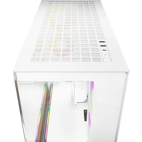 ARCTIC Xtender (VG White) Case w/ Clear Glass Side and Front, E-ATX, 5x ARGB Fans, ARGB PSU Shroud, Mesh Airflow, GPU Vertical Mount, USB-C 10Gbps - HONORABLE VETERANS SOLUTIONS