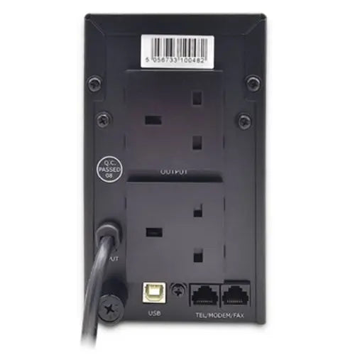 Armour 650VA UPS, 390W, LED Indicators, 2x UK Plug, 2x RJ45, USB - HONORABLE VETERANS SOLUTIONS