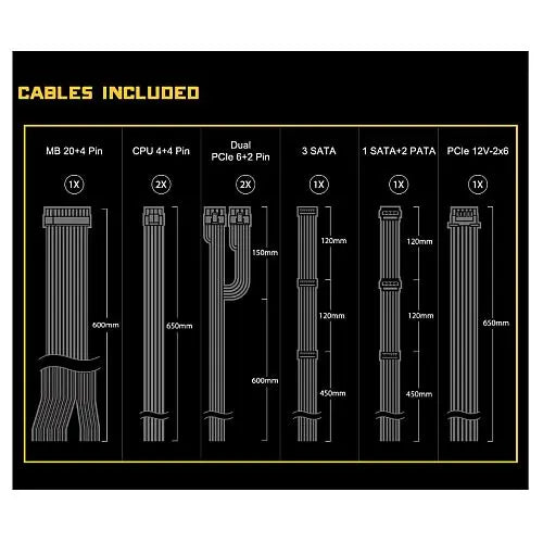Asrock 850W Challenger CL-850G PSU, Fully Wired, 80+ Gold, ATX 3.1, PCIe 5.1 - HONORABLE VETERANS SOLUTIONS