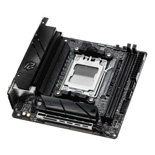 Asrock B650I LIGHTNING WIFI, AMD B650, AM5, Mini ITX, 2 DDR5, HDMI, Wi-Fi 6E, 2.5G LAN, 2x M.2 - HONORABLE VETERANS SOLUTIONS