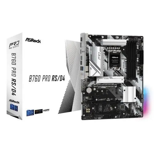 Asrock B760 PRO RS/D4, Intel B760, 1700, ATX, 4 DDR4, HDMI, DP, 2.5G LAN, PCIe4, 3x M.2, RGB - HONORABLE VETERANS SOLUTIONS