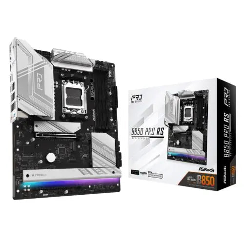 Asrock B850 PRO RS, AMD B850, AM5, ATX, 4 DDR5, HDMI, USB-C (DP-alt), 2.5G LAN, RGB, 4x M.2 - HONORABLE VETERANS SOLUTIONS