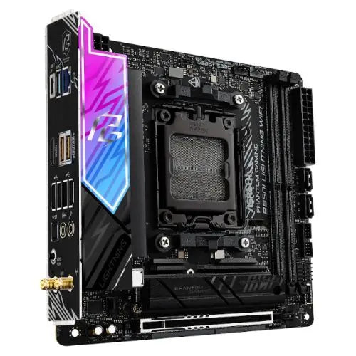 Asrock B850I LIGHTNING WIFI, AMD B850, AM5, Mini ITX, 2 DDR5, HDMI, Wi-Fi 6E, 2.5G LAN, RGB, 2x M.2 - HONORABLE VETERANS SOLUTIONS