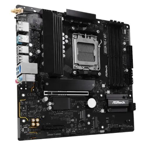 Asrock B850M PRO-A WIFI, AMD B850, AM5, Micro ATX, 4 DDR5, HDMI, DP, Wi-Fi 6E, 2.5G LAN, 3x M.2 - HONORABLE VETERANS SOLUTIONS