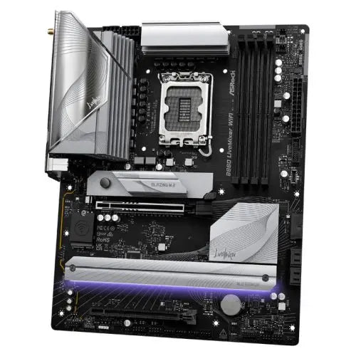 Asrock B860 LIVEMIXER WIFI, Intel B860, 1851, ATX, 4 DDR5, HDMI, DP, TB4, Wi-Fi 6E, 2.5G LAN, RGB, 3x M.2 - HONORABLE VETERANS SOLUTIONS