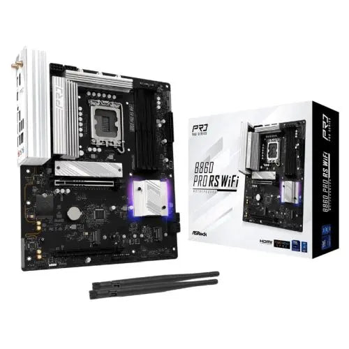 Asrock B860 PRO RS WIFI, Intel B860, 1851, ATX, 4 DDR5, HDMI, DP, Wi-Fi 6E, 2.5G LAN, RGB, 3x M.2 - HONORABLE VETERANS SOLUTIONS