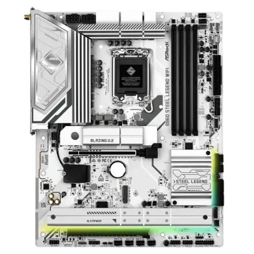 Asrock B860 STEEL LEGEND WIFI, Intel B860, 1851, ATX, 4 DDR5, HDMI, DP, TB4, Wi-Fi 6E, 2.5G LAN, RGB, 4x M.2 - HONORABLE VETERANS SOLUTIONS