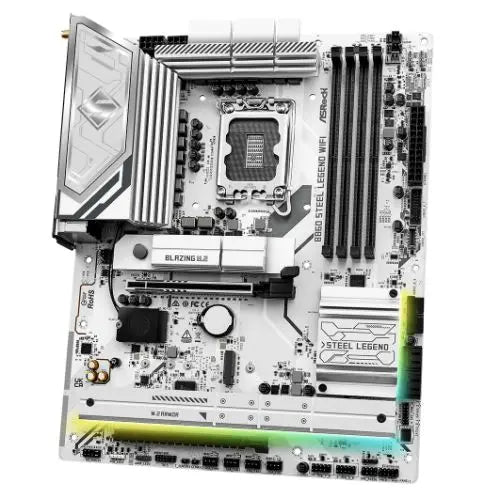 Asrock B860 STEEL LEGEND WIFI, Intel B860, 1851, ATX, 4 DDR5, HDMI, DP, TB4, Wi-Fi 6E, 2.5G LAN, RGB, 4x M.2 - HONORABLE VETERANS SOLUTIONS