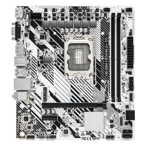 Asrock H610M-HDV/M.2+ D5, Intel H610, 1700, Micro ATX, 2 DDR5, VGA, HDMI, DP, PCIe4, 1x M.2 - HONORABLE VETERANS SOLUTIONS