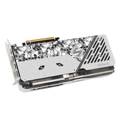 Asrock RX7600 Steel Legend 8GB OC, PCIe4, 8GB DDR6, HDMI, 3 DP, 2725MHz Clock, Overclocked, RGB, White - HONORABLE VETERANS SOLUTIONS