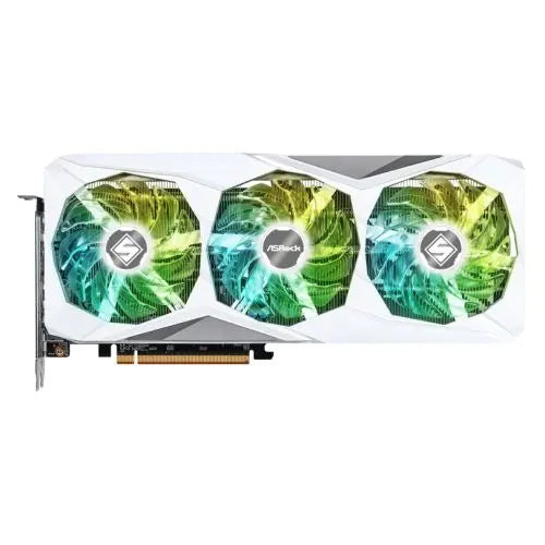 Asrock RX7600 Steel Legend 8GB OC, PCIe4, 8GB DDR6, HDMI, 3 DP, 2725MHz Clock, Overclocked, RGB, White - HONORABLE VETERANS SOLUTIONS