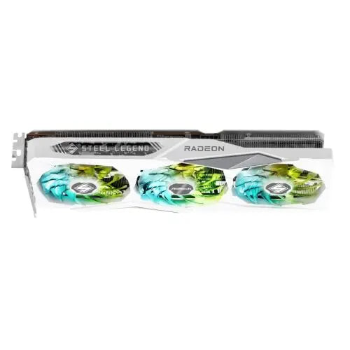 Asrock RX7600 Steel Legend 8GB OC, PCIe4, 8GB DDR6, HDMI, 3 DP, 2725MHz Clock, Overclocked, RGB, White - HONORABLE VETERANS SOLUTIONS